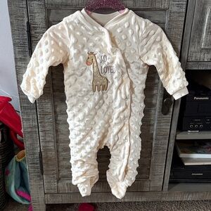 Kyle & Deena Giraffe Embroidered Kids One Piece